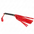 Rote Wildleder Mini-Peitsche 30 cm von Kink Impact & Touch