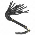 Schwarze Wildleder Mini-Peitsche 30 cm von Kink Impact & Touch