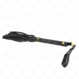 Schwarze Wildleder Mini-Peitsche 30 cm von Kink Impact & Touch | Fesselliebe.de