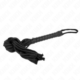 Schwarze Seilpeitsche 56 cm von Kink Impact & Touch | Fesselliebe.de