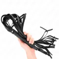 Negro Peitsche mit Kurzem Griff und Langem Schwanz 70 cm von Kink Impact & Touch