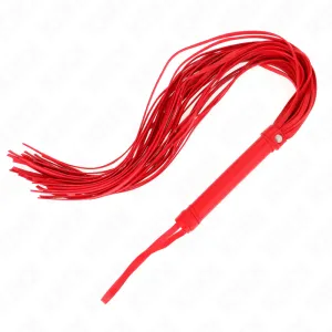 Rote Weich-Pvc-Peitsche 70 cm von Kink Impact & Touch