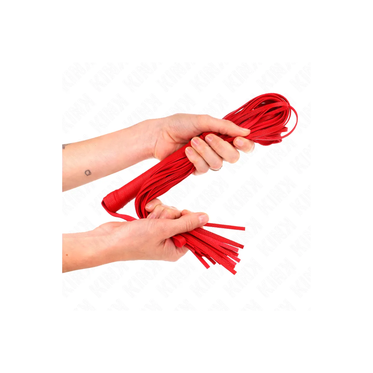 Rote Weich-Pvc-Peitsche 70 cm von Kink Impact & Touch | Fesselliebe.de