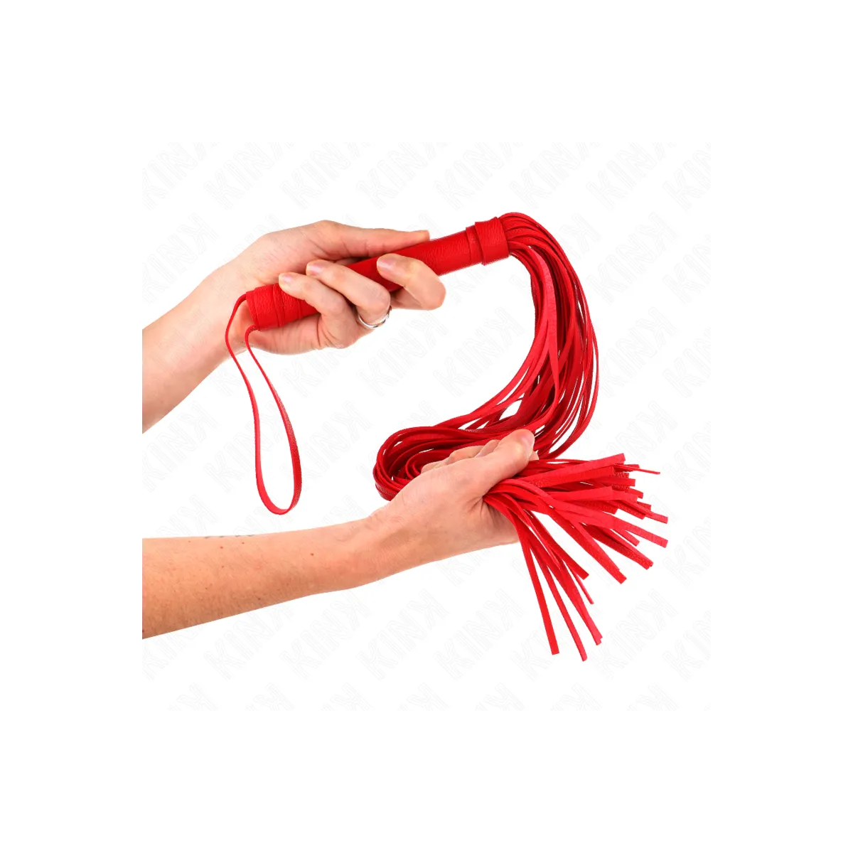 Rote Weich-Pvc-Peitsche 70 cm von Kink Impact & Touch | Fesselliebe.de