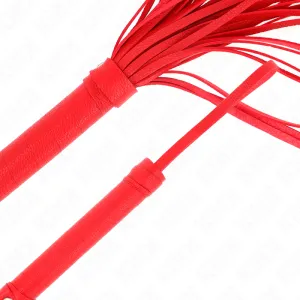 Rote Weich-Pvc-Peitsche 70 cm von Kink Impact & Touch