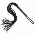 Schwarze Weich-Pvc-Peitsche 70 cm von Kink Impact & Touch