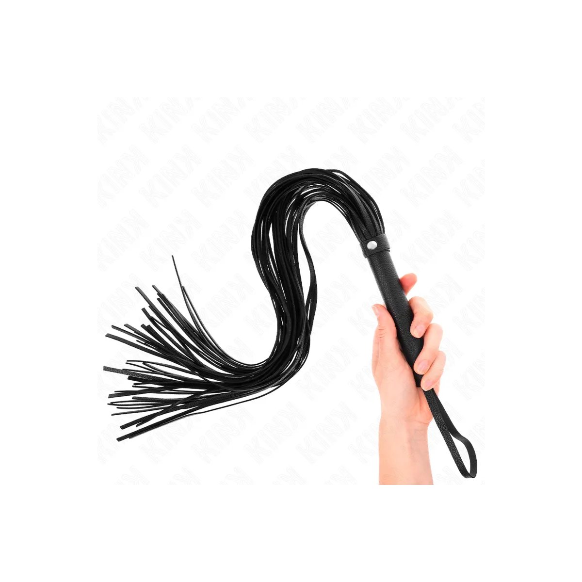 Schwarze Weich-Pvc-Peitsche 70 cm von Kink Impact & Touch | Fesselliebe.de