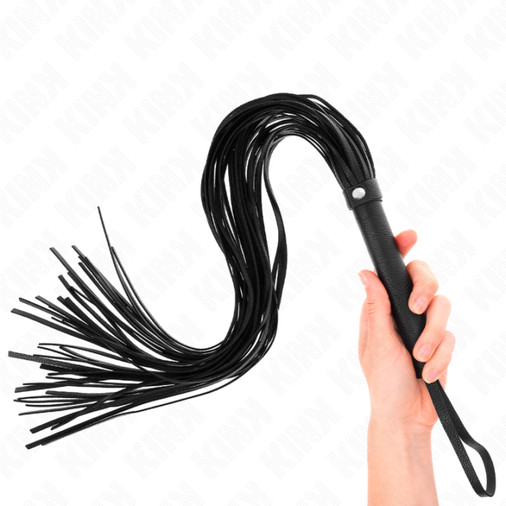 Schwarze Weich-Pvc-Peitsche 70 cm von Kink Impact & Touch | Fesselliebe.de