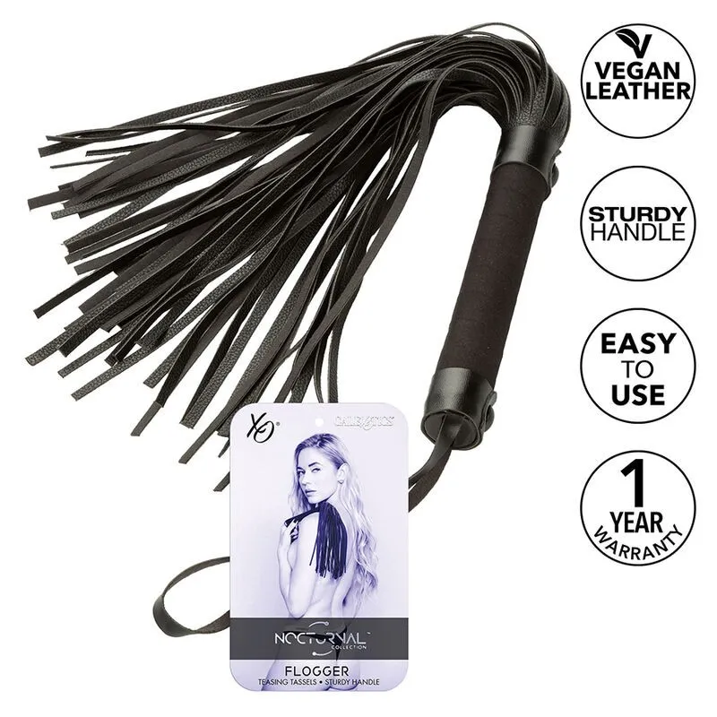 Nocturnal Flogger Leder Schwarz von Calexotics | Fesselliebe.de