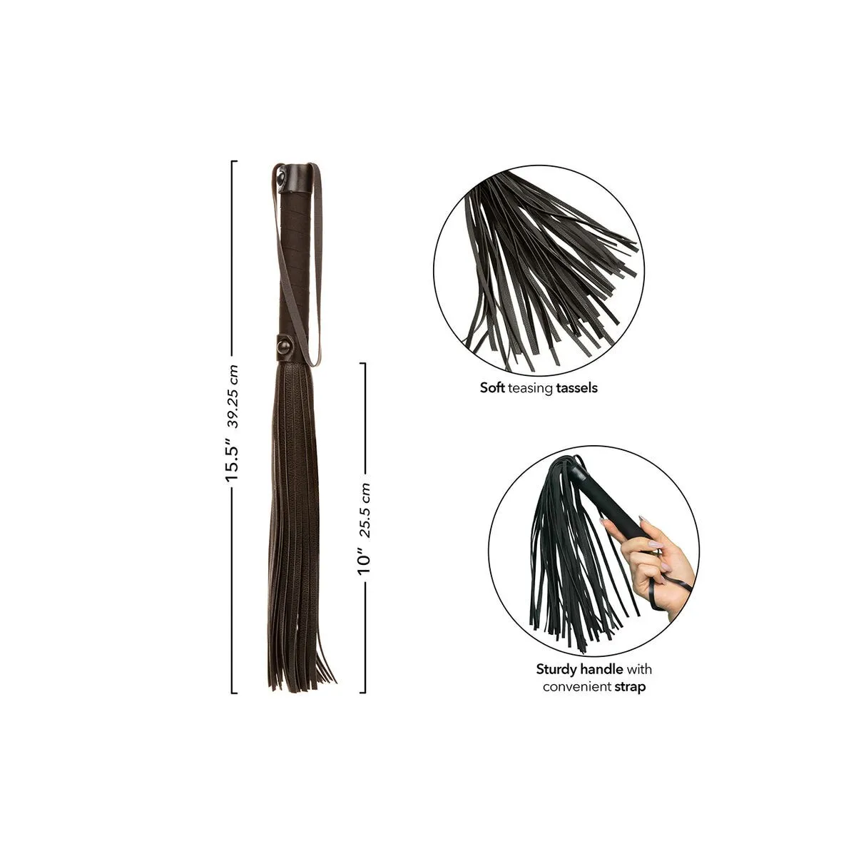 Nocturnal Flogger Leder Schwarz von Calexotics | Fesselliebe.de