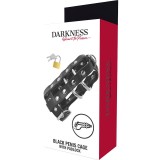 Keuschheitskfig aus Leder mit Schloss von Darkness Bondage | Fesselliebe.de