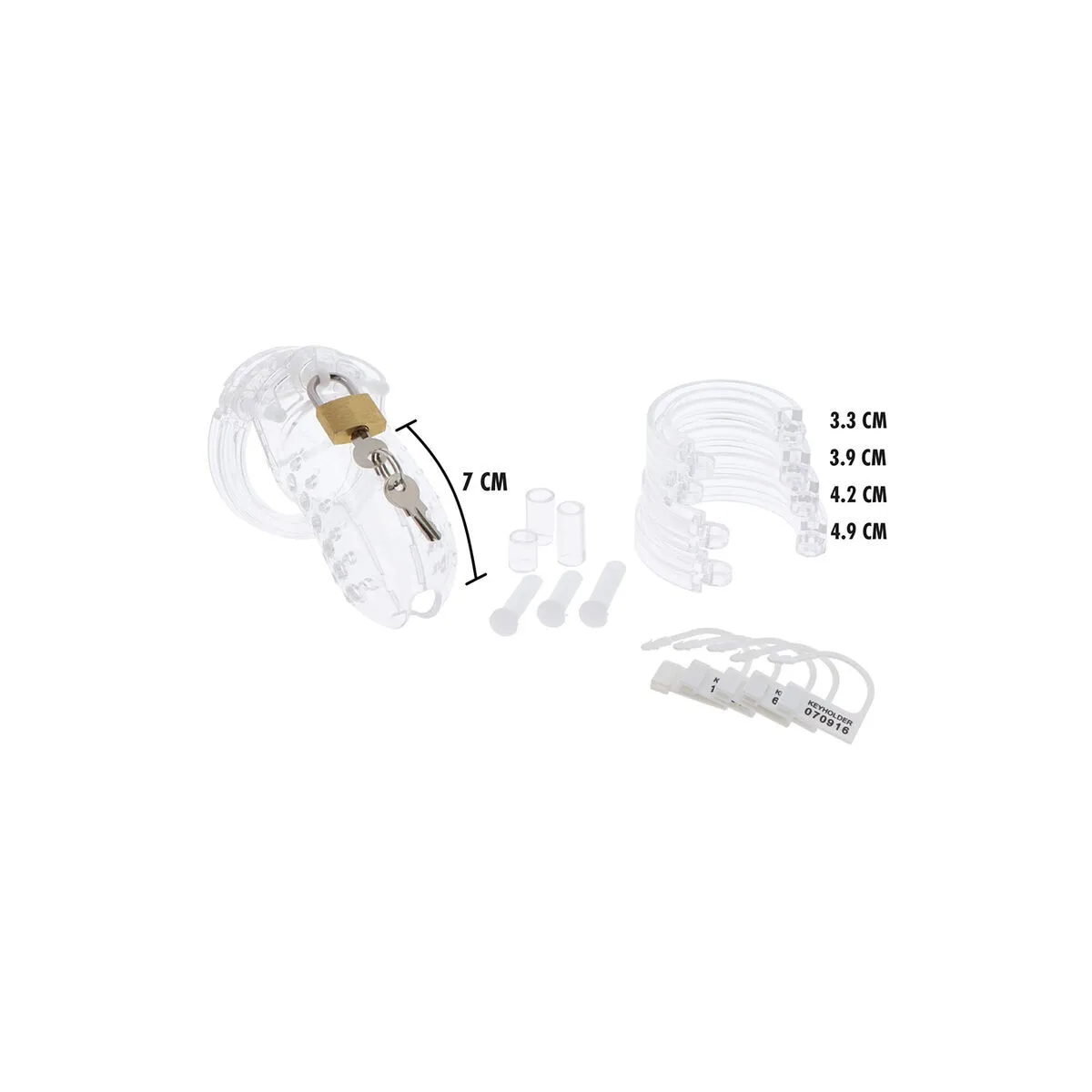 Extreme Keuschheitspferdkäfig Acryl Einstellbar Klar von Hidden Desire | Fesselliebe.de