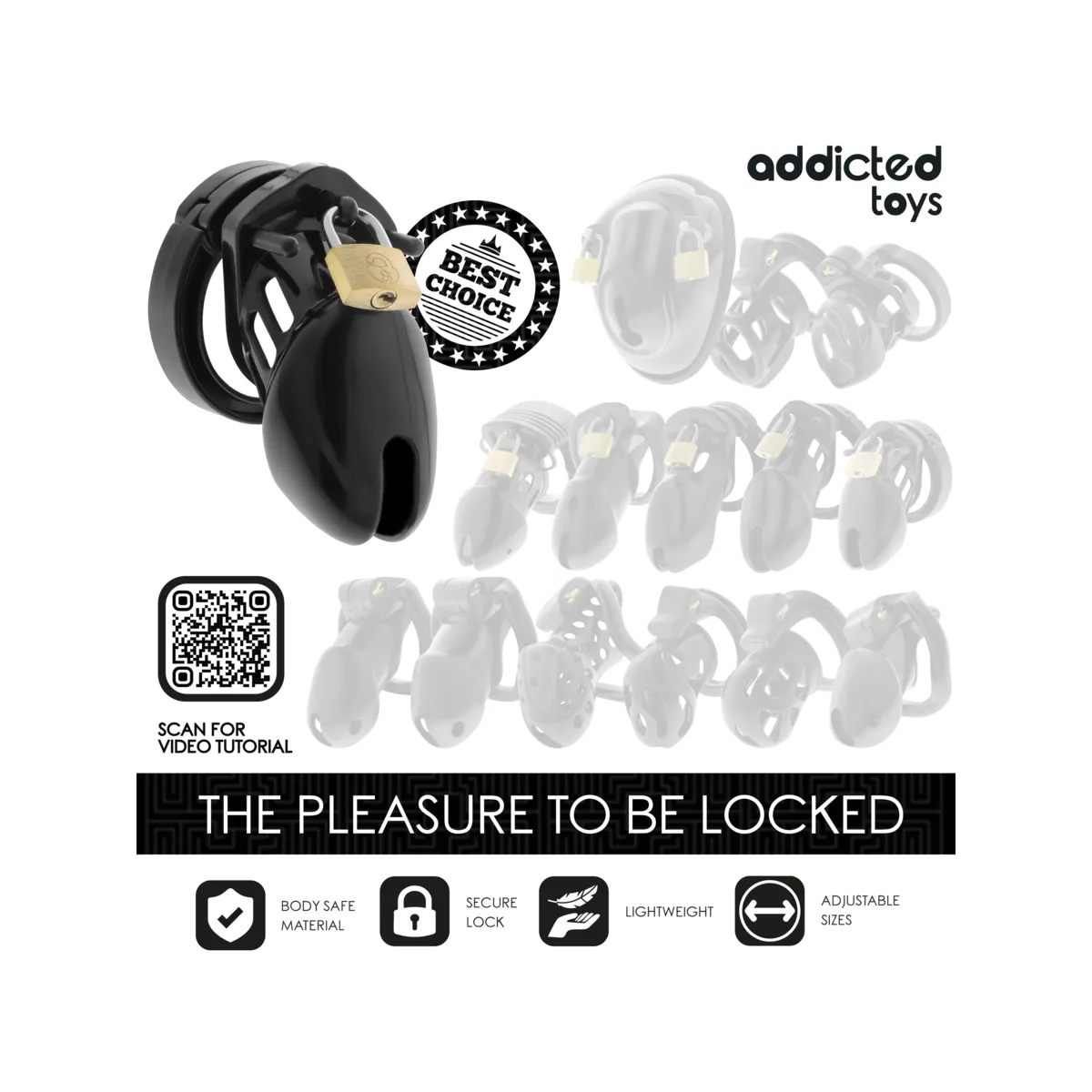 Verbotenes Peniskäfig 10 cm von Addicted Toys Locked | Fesselliebe.de