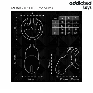 Mindnight Cell Peniskäfig Grösse L von Addicted Toys Locked