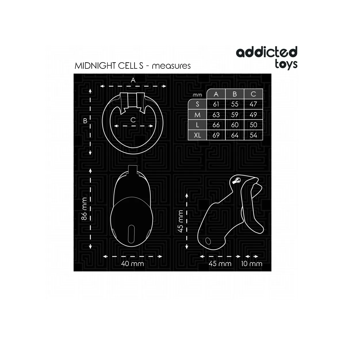 Mindnight Cell Penis Cage Grösse S von Addicted Toys Locked | Fesselliebe.de