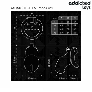 Mindnight Cell Penis Cage Grösse S von Addicted Toys Locked
