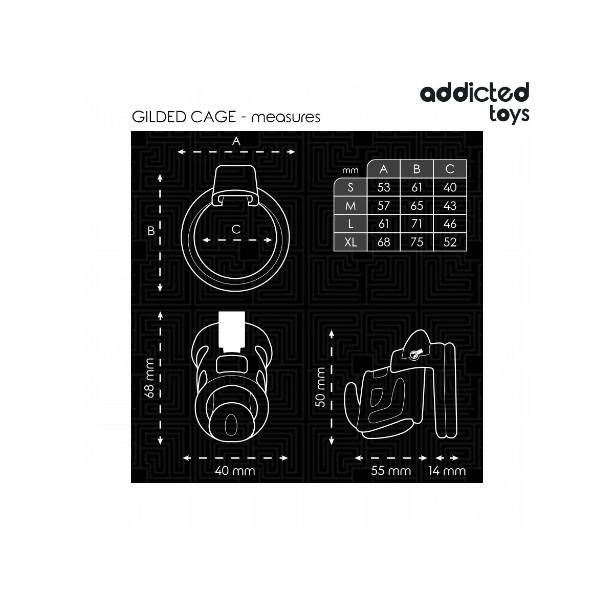 Gilden Cage Peniskäfig 8,5 cm von Addicted Toys Locked | Fesselliebe.de