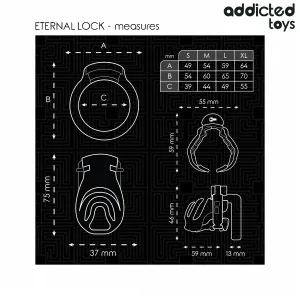 Eternal Lock Peniskäfig 9 cm von Addicted Toys Locked
