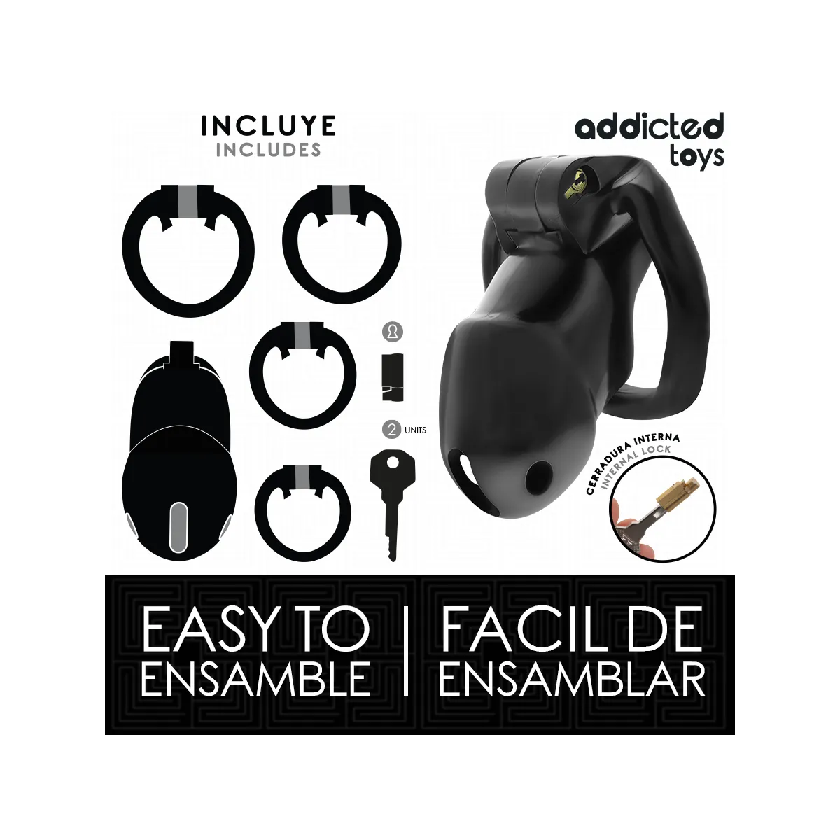 Mindnight Cell Penis Cage Grösse M von Addicted Toys Locked | Fesselliebe.de