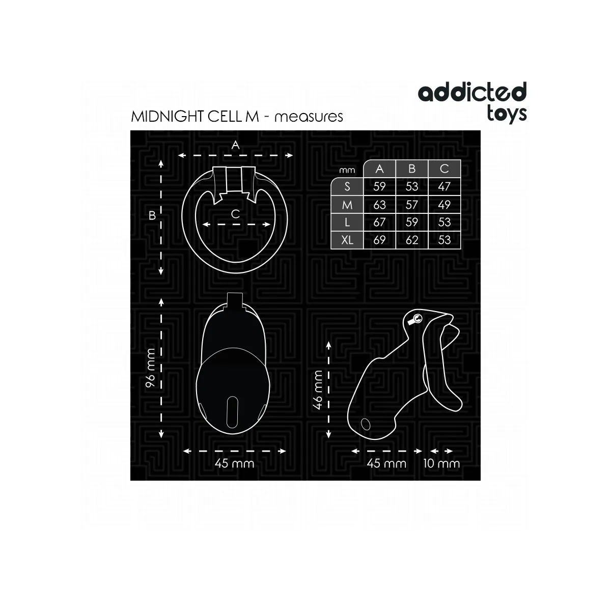 Mindnight Cell Penis Cage Grösse M von Addicted Toys Locked | Fesselliebe.de