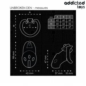 Unbroken den Peniskäfig 9,8 cm von Addicted Toys Locked