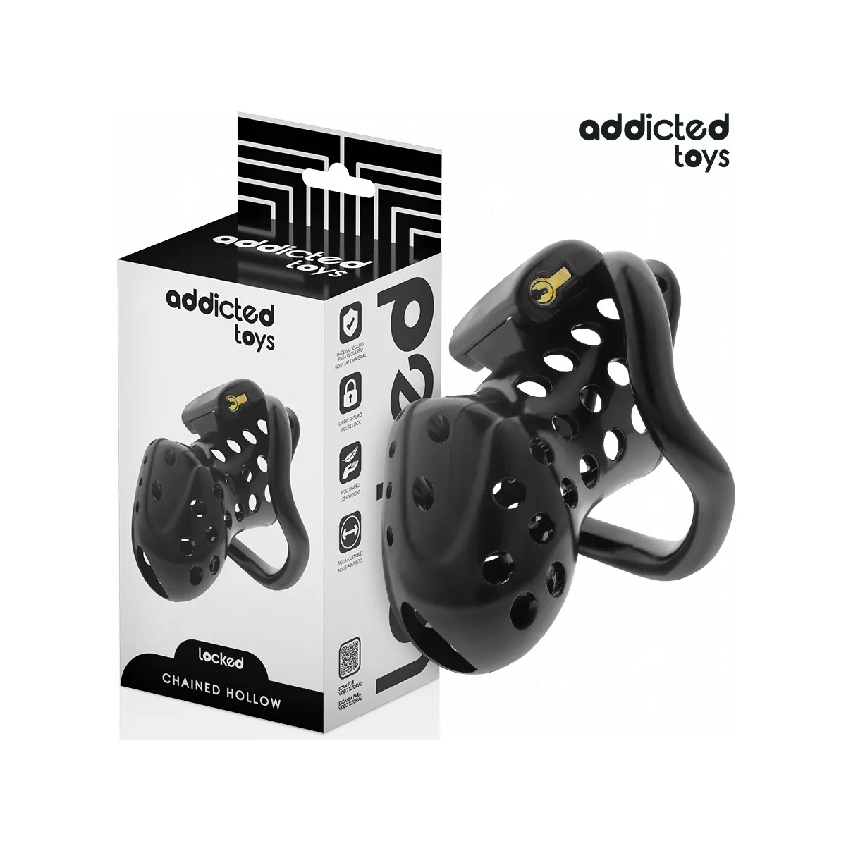 Angeketteter Hohlpeniskäfig 10,5 cm von Addicted Toys Locked | Fesselliebe.de