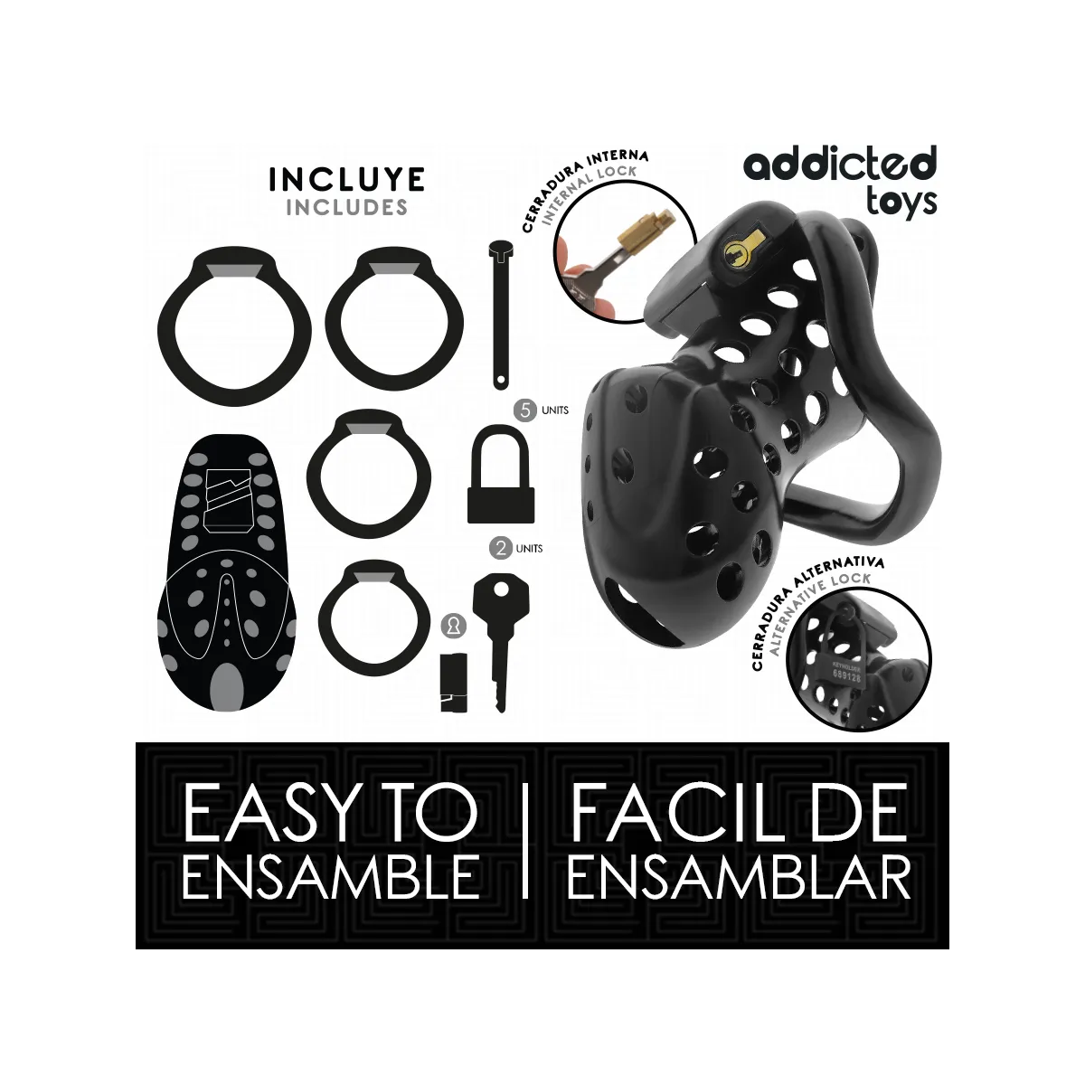 Angeketteter Hohlpeniskäfig 10,5 cm von Addicted Toys Locked | Fesselliebe.de