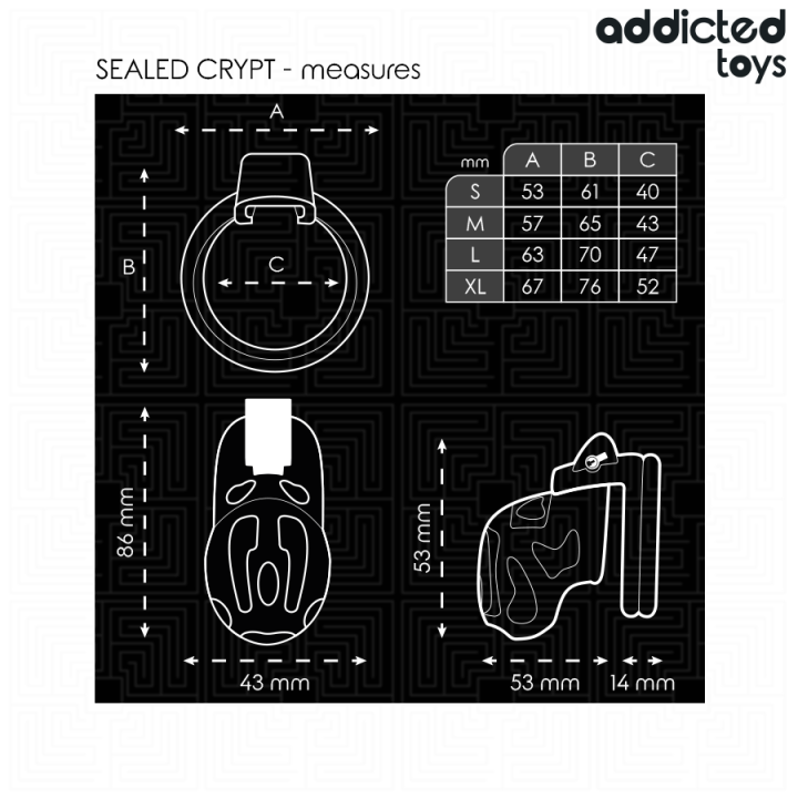 Versiegelter Peniskäfig 8 cm von Addicted Toys Locked | Fesselliebe.de