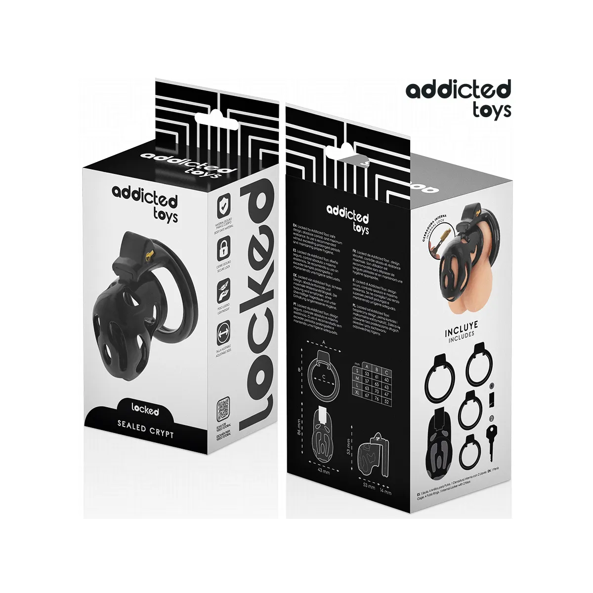 Versiegelter Peniskäfig 8 cm von Addicted Toys Locked | Fesselliebe.de