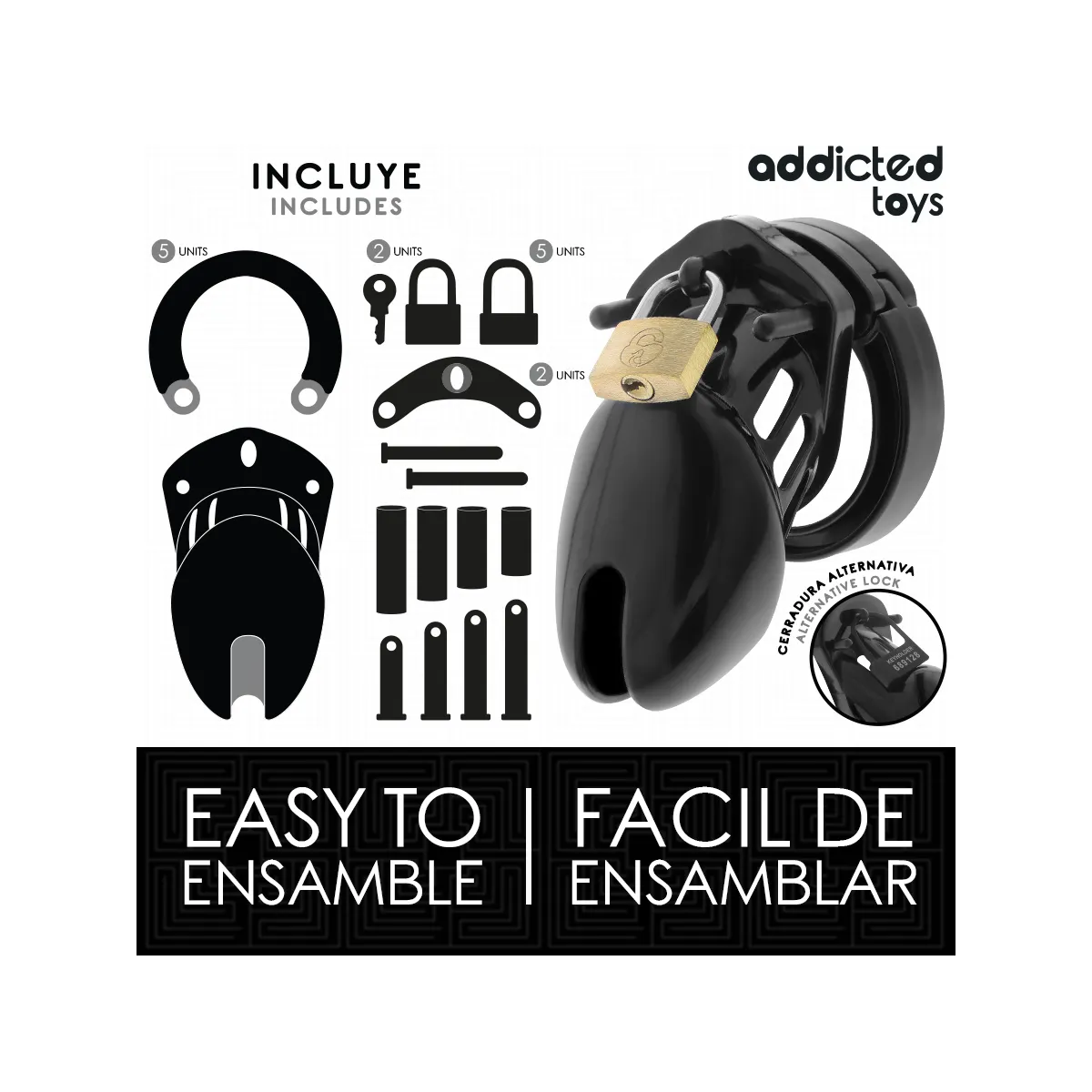 Obsidian Hold Peniskäfig Grösse S von Addicted Toys Locked | Fesselliebe.de