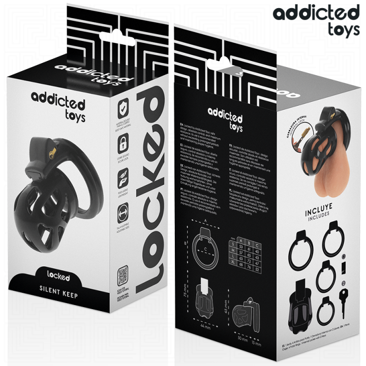 Silent Keep Peniskäfig 7,5 cm von Addicted Toys Locked | Fesselliebe.de
