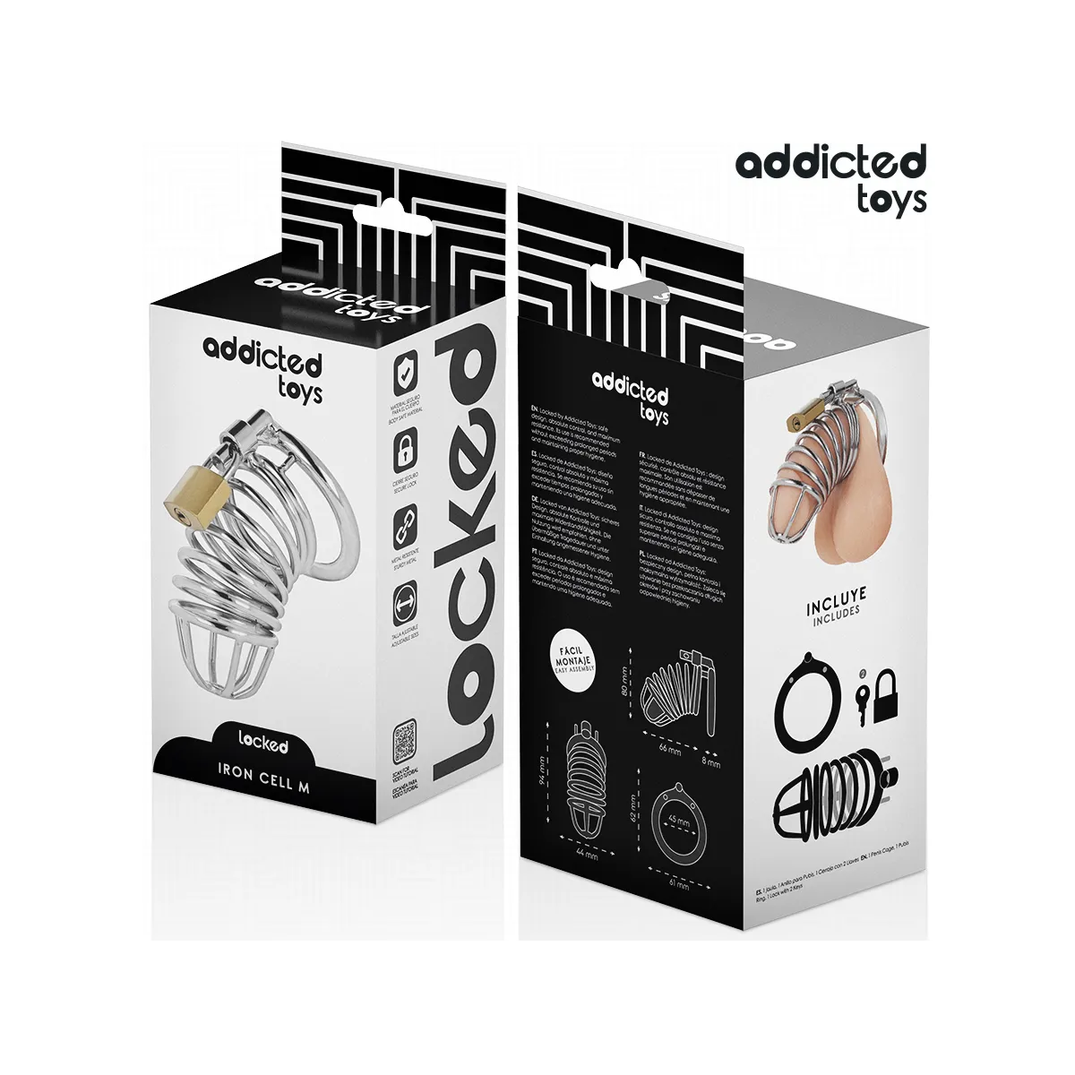 Iron Cell Metall-Peniskäfig Grösse M von Addicted Toys Locked | Fesselliebe.de