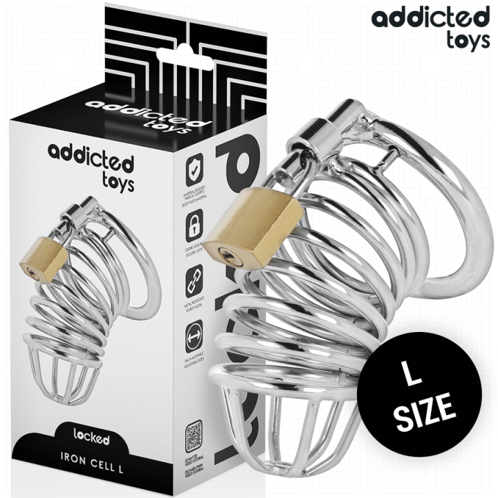Iron Cell Metall-Peniskäfig 5 cm Grösse L von Addicted Toys Locked | Fesselliebe.de