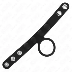Leder Penisring 3,5 cm mit Druckverschluss 23 X 2 cm von Kink Ring Power