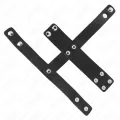 Peniskäfigring aus Leder mit Verstellbarem Hockentrenner von Kink Ring Power
