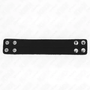 Penisring aus Leder mit Druckverschluss 18,5 X 3,3 cm von Kink Ring Power