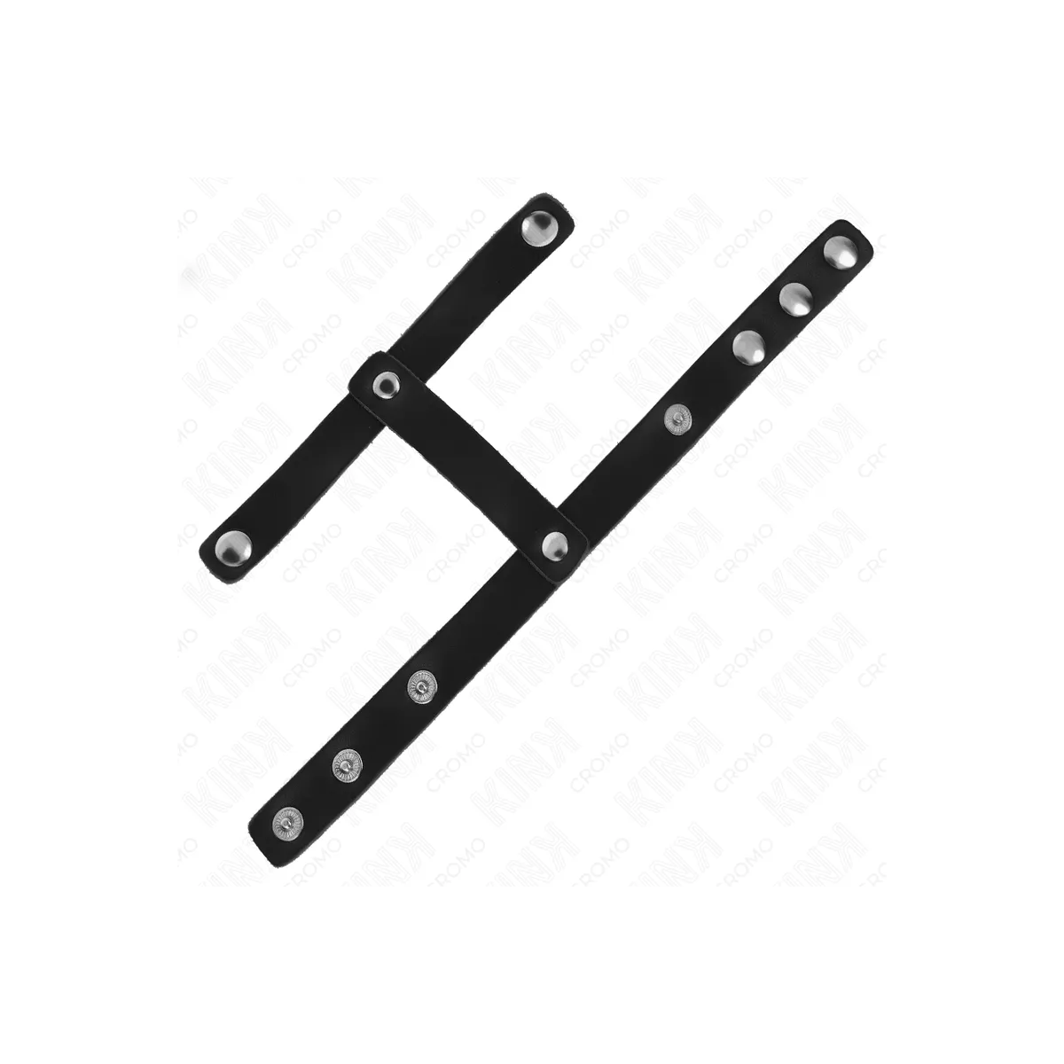 Verstellbarer Penisring aus Leder und Hodenteilgurt von Kink Ring Power | Fesselliebe.de