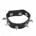 Penisring aus Leder mit Spikes 21,5 X 1,6 cm von Kink Ring Power