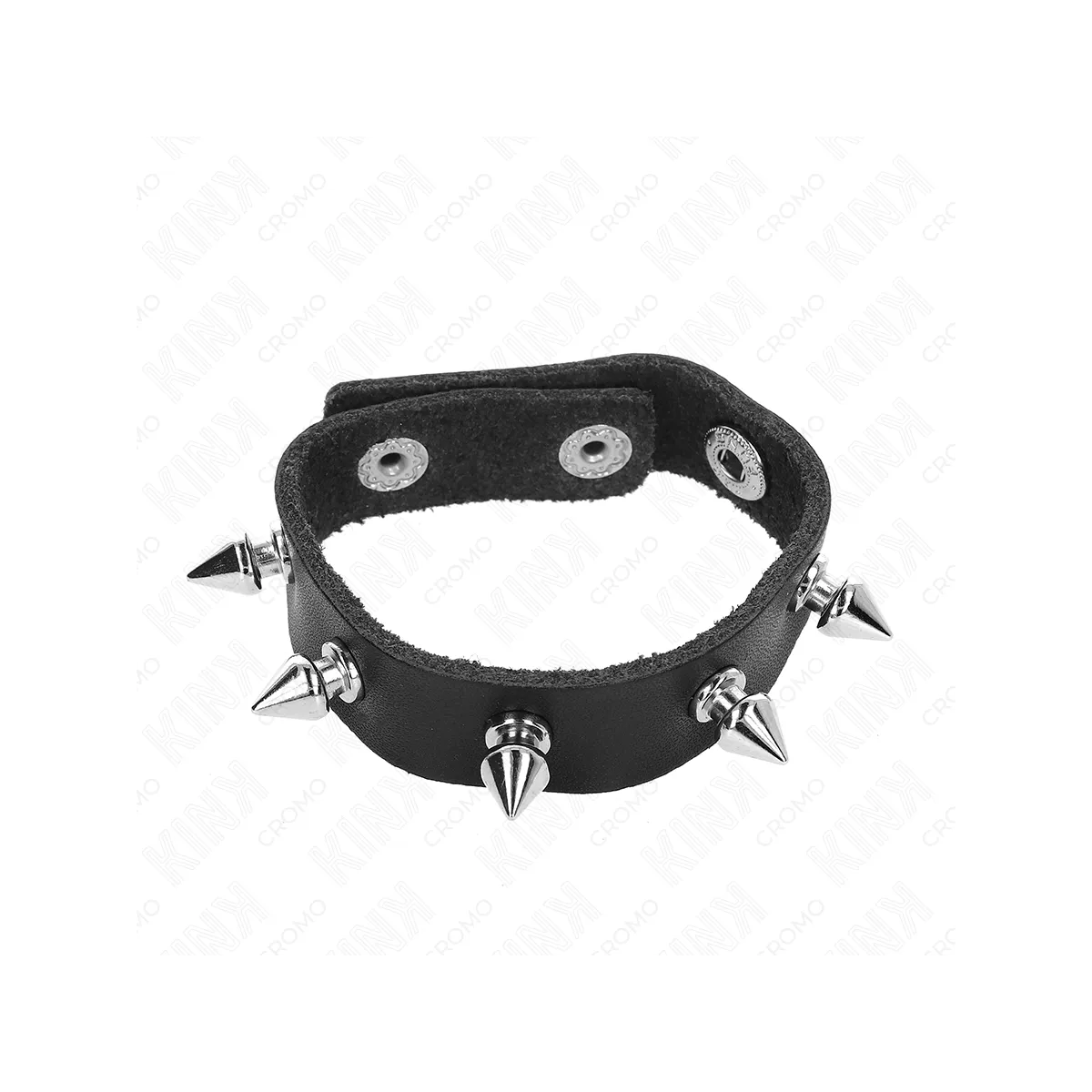 Penisring aus Leder mit Spikes 21,5 X 1,6 cm von Kink Ring Power | Fesselliebe.de