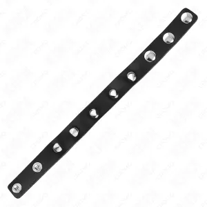 Penisring aus Leder mit Spikes 21,5 X 1,6 cm von Kink Ring Power