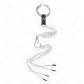 Dreifach Chrom Metall Penisring 3 cm Bis 4,5 cm mit 26 cm Metallkette und Brustklammern von Kink Ring Power