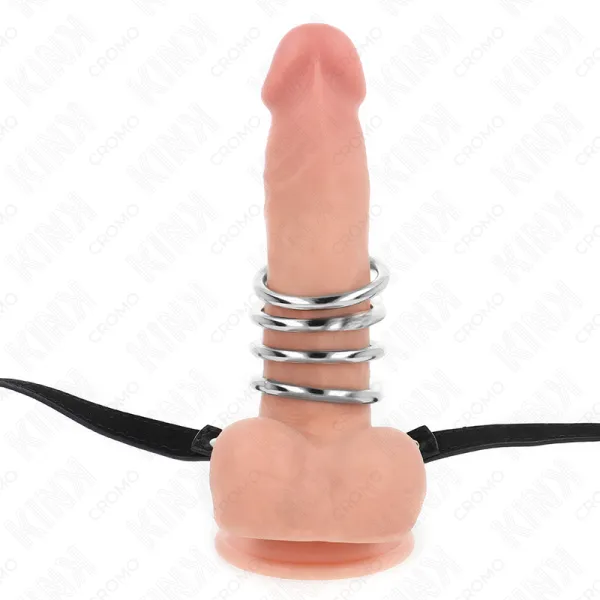 5 Penisringe 3,8 cm Bis 5 cm Metall mit Ledergurt 112 cm von Kink Ring Power | Fesselliebe.de