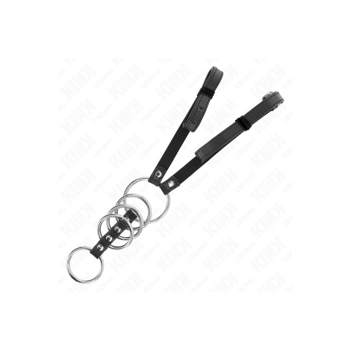 5 Penisringe 3,8 cm Bis 5 cm Metall mit Ledergurt 112 cm von Kink Ring Power | Fesselliebe.de