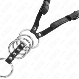 5 Penisringe 3,8 cm Bis 5 cm Metall mit Ledergurt 112 cm von Kink Ring Power | Fesselliebe.de