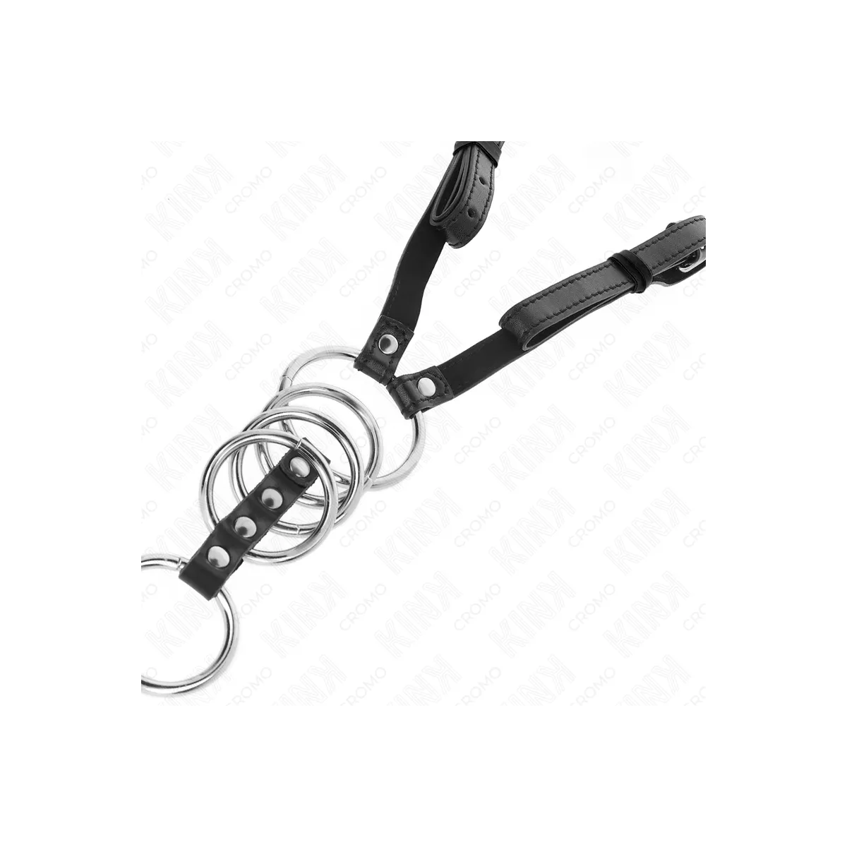 5 Penisringe 3,8 cm Bis 5 cm Metall mit Ledergurt 112 cm von Kink Ring Power | Fesselliebe.de