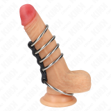 5 Penisringe 3,7 cm Bis 5 cm Metall Durch Leder Verbunden von Kink Ring Power | Fesselliebe.de