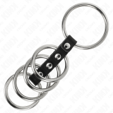 5 Penisringe 3,7 cm Bis 5 cm Metall Durch Leder Verbunden von Kink Ring Power | Fesselliebe.de