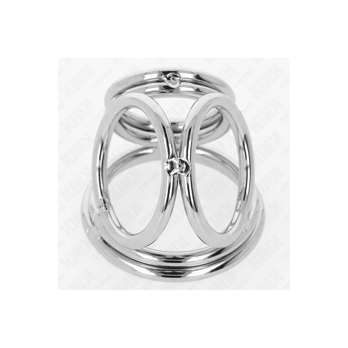 Dreifach Chrom Metall Penisring 3,8 cm Bis 5 cm Modell 1 von Kink Ring Power | Fesselliebe.de