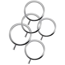 Electrarings Metall-Penisringe 5er-Stück von Electrastim | Fesselliebe.de