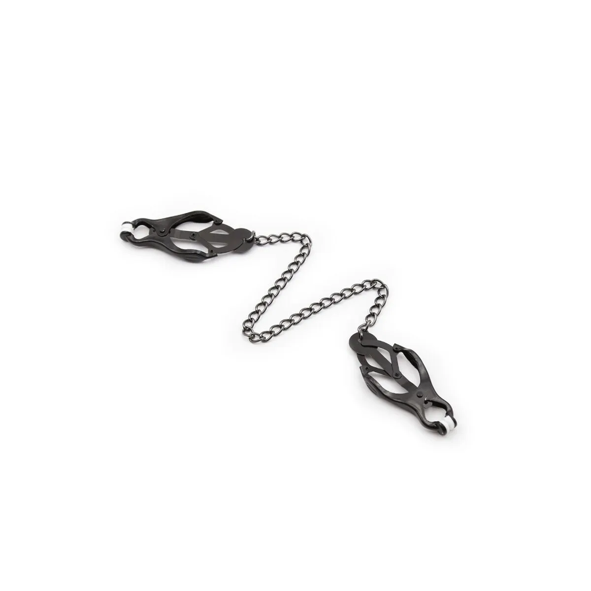 Japanische Nippelklammern mit Schwarzer Kette von Ohmama Fetish | Fesselliebe.de